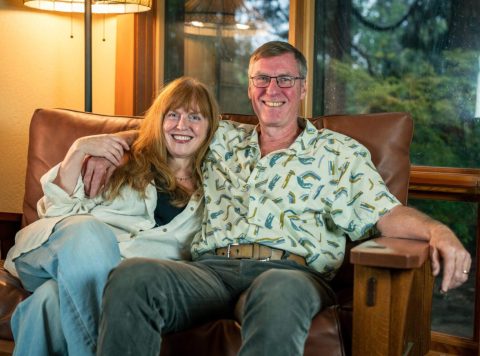 Jodi and Paul French, current composer-in-residence and music director of Southern Oregon Repertory Singers. Photo by Marvin Walder.